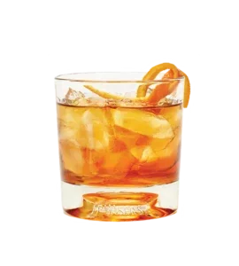Old Fashioned Cocktail In Rocks Glass With J.P. Wiser's Deluxe Canadian Rye Whisky
