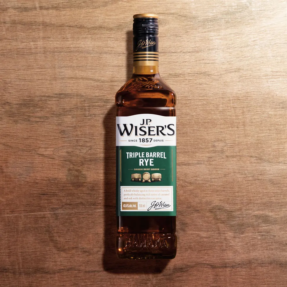 J.P. Wiser's Triple Barrel Rye Whisky Thumbnail