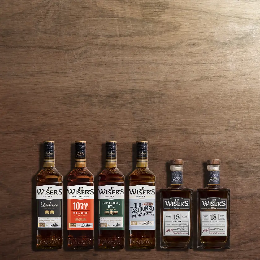 J.P. Wiser's American Whisky Family Portfolio