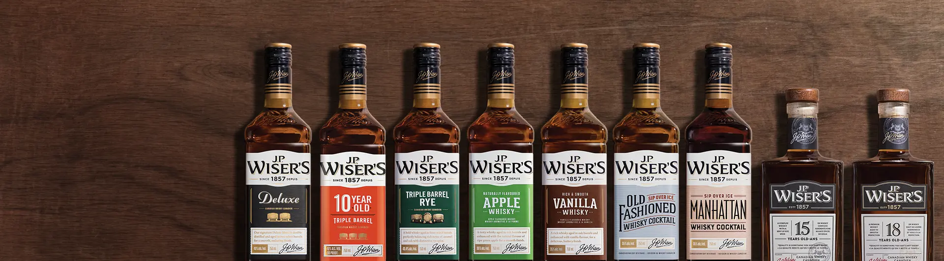 J.P. Wiser's Canadian Whisky Family Portfolio