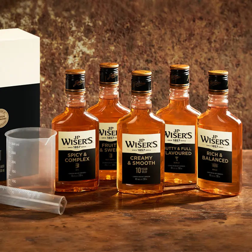 J.P. Wiser's Build Your Whisky Kit Page Coming Soon